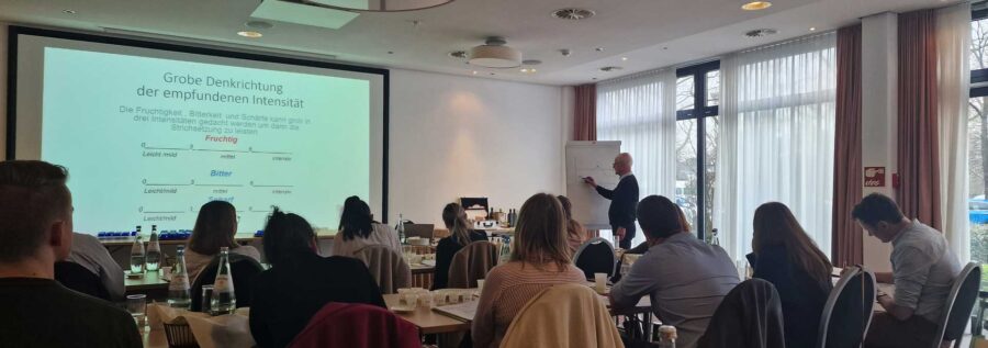 Olive oil sommelier seminar with Dieter Oberg Lecture
